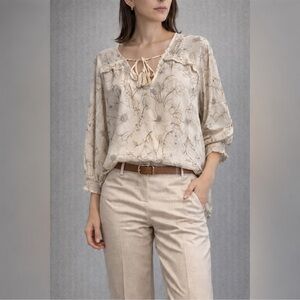 2 pc Outfit Lovestitch Blouse + Dalia Pants size medium